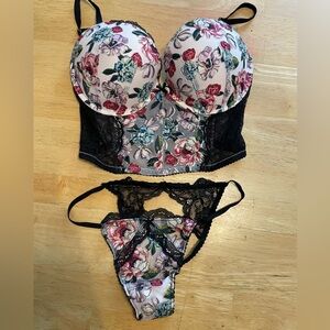 Victoria's Secret Floral Lace push up bra top